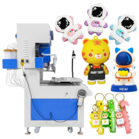 Machine automatique de fabrication de porte-clés en PVC 18 couleurs, machine de distribution de patchs en silicone pour le versement de silicone sur coques de téléphone