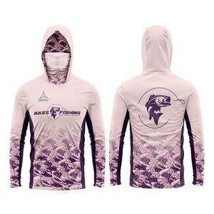 Camiseta de pesca con estampado personalizado UPF 50 para hombre, camiseta de manga larga de secado rápido, talla grande y transpirable - Product Image 1