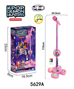 Microfono Giocattolo per Bambini Hunter Girl Group con Luci Fantastiche e Musica, Macchina per Cantare Giocattolo per <span class=keywords><strong>Action</strong></span> <span class=keywords><strong>Figure</strong></span> di Bambini e Bambine - Product Image 2