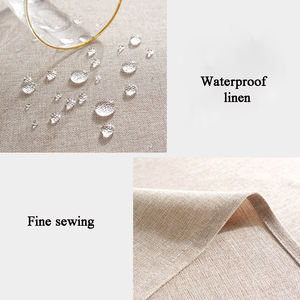Mantel <span class=keywords><strong>de</strong></span> <span class=keywords><strong>lino</strong></span> imperméable style nordique rectangle design solide Mantel <span class=keywords><strong>de</strong></span> <span class=keywords><strong>lino</strong></span> soft touch rectangle coton lin couverture <span class=keywords><strong>de</strong></span> table - Product Image 4