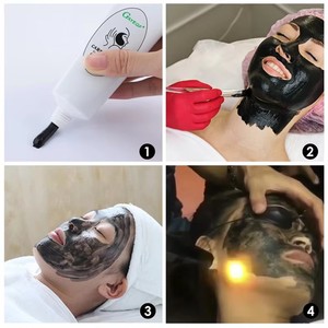 Crema de Gel de Carbón Negro de 80 ml para Láser Tónico Nano Activo Blanqueador Limpieza Profunda Peeling <span class=keywords><strong>Hollywood</strong></span> Crema de Peeling de Carbón - Product Image 5