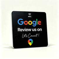 Support de table NFC en PVC pour avis Google avec code QR pour menu de restaurant