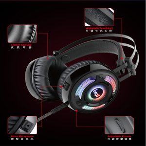 Tai Nghe Stereo Có Dây PG-R008 Cho Bộ Điều Khiển PS4, Tai Nghe Qua Tai Để Chuyển Đổi, Tai Nghe Nhạc HiFi Cho Điện Thoại PC - Product Image 6