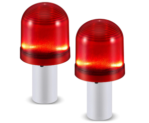 Luz de Advertencia de Tráfico LED Roja, Lámpara de Seguridad Intermitente para Conos de Tráfico, Construcción de Carreteras y Control de Tráfico en Autopistas - Product Image 1