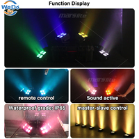 Projecteur LED PAR étanche IP65 4*20W RGBW haute luminosité, contrôle sans fil DMX Wifi via application, éclairage de scène pour DJ et soirées