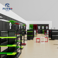 Rak Pakaian Olahraga Berkualitas Tinggi yang Dapat Disesuaikan, Rak Pakaian Modern untuk Toko Ritel Dijual