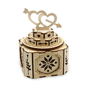 Wooden <b>Music</b> <b>Box</b> Rotating Educational Toy For Kids Age 8 13 Years Unisex Craft Model - Product Image 2