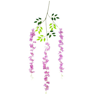 Flores Artificiales de Glicinia Kaidi de 100cm-200cm, Guirnaldas de Flores de Seda para Decoración de Bodas y Hogar - Product Image 3