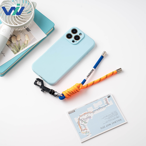 Đáng Yêu Hai-Màu Bện <span class=keywords><strong>Polyester</strong></span> Lưới Dây Đeo Điện Thoại Dễ Thương DIY Điện Thoại Di Động Trang Trí Keychain Cho Khuyến Mại Búp Bê - Product Image 6