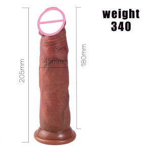 Fusée raton laveur réaliste coulissant prépuce pénis épais Silicone gode ventouse Masturbation Dick Sex Toys pour femmes en gros - Product Image 3