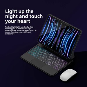 คีย์บอร์<span class=keywords><strong>ด</strong></span>ไร้สาย Magic /Type-C ปี 2024 สำหรับ iPad Pro 11/12.9/10.9/13 นิ้ว และ iPad Air คีย์บอร์<span class=keywords><strong>ด</strong></span>แม่เหล็กแบบลอยได้ - Product Image 1