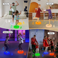 Tapis de danse musical sensoriel avec lumières activées par le toucher et sons d'animaux pour les activités préscolaires