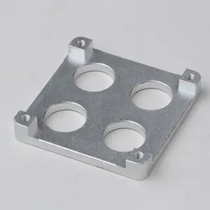 Sandblasting Oxidation CNC Milled Heat Block Platform Aluminum Parts For 3D Printer Accessories