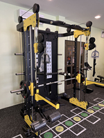 Équipement de musculation à domicile LAND LDH-1080, appareil multifonctionnel Smith, rack à squats, musculation, pile de poids de 70 kg