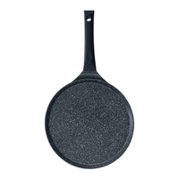 Poêle à crêpes et pancakes Tawa, plaque de cuisson antiadhésive, revêtement granit écologique en aluminium, base multicouche, compatible gaz et induction, pour la maison