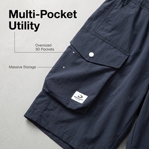 Shorts cargo mi-longs pour hommes, style urbain, lot de 6 tailles mixtes <span class=keywords><strong>32</strong></span>-<span class=keywords><strong>34</strong></span>, séchage rapide, multi-poches, style techwear, pantalon décontracté ample d'été, prêt à expédier - Product Image 4