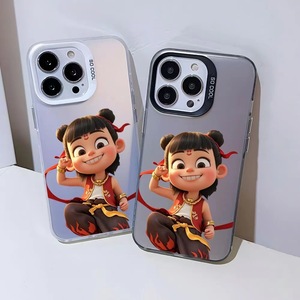 Ốp điện thoại hoạt hình NeZha cho iPhone 16 15 14 13 12 11 X XR, siêu ngầu, họa tiết đầu Maruko - Product Image 1