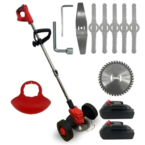 Débroussailleuse sans fil 21V, outils sans fil, coupe-herbe <span class=keywords><strong>à</strong></span> batterie, poignée télescopique, lame en acier, kit de débroussailleuse de jardin OEM - Product Image 2