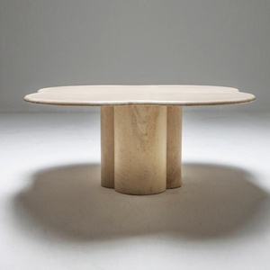Mesa de Centro de Mármol Travertino Natural, Estilo Moderno y Ejecutivo, Diseño <span class=keywords><strong>Super</strong></span> Delgado, Mueble para Sala de Estar, Villa, Hotel, Espacios Pequeños - Product Image 4