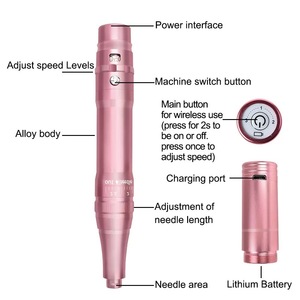 Stylo de maquillage professionnel sans fil pour le corps, en alliage, portable, réglable, machine à tatouer permanente - Product Image 3