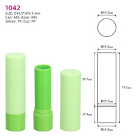 OMI vide rond baume à lèvres Tube conteneur cosmétique correcteur crème bâton emballage recyclable personnalisé rouge à lèvres Tube