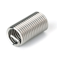 Inserto de Rosca Helicoidal Largo M10 M12 de Acero Inoxidable 304, Alambre de Resorte, Estándar DIN8140, Certificado ISO9001, Alta Resistencia