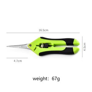 Ciseaux de jardin robustes à verrouillage de sécurité Sécateur manuel de jardinage ultra tranchant avec pointe droite - Product Image 5