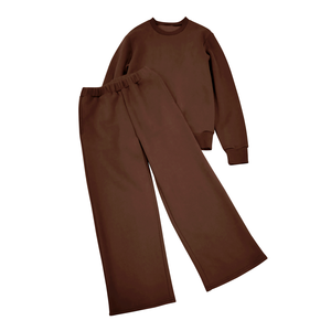 Completo Sportivo Casual da <span class=keywords><strong>Donna</strong></span> in Due Pezzi: Felpa con Collo Tondo e <span class=keywords><strong>Pantaloni</strong></span> Larghi per uno Stile Sportivo - Product Image 2