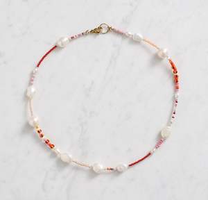 Kalung manik-manik mutiara grosir antik berdiri kustom mode Beruntung Barok mutiara kalung Choker perhiasan untuk wanita - Product Image 4