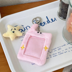 Özel bts özel kılıf anahtarlık sevimli hayvan kabarık yumuşak fotoğraf kartı bts peluş kart tutucu - Product Image 6