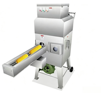Décortiqueuse de maïs automatique commerciale facile à utiliser, machine à décortiquer le maïs frais en acier inoxydable