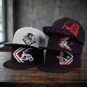 Casquette Snapback Unisexe Ajustable et Tendance Style Hip Hop Sportif 6 Panneaux Broderie 3D Velours Imperméable Popeline Plage - Product Image 3