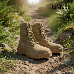 Bottes tactiques HSM056 en daim naturel, style montantes à lacets - Product Image 6