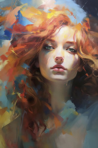 SQ phổ biến gia đình nhóm sơn tùy chỉnh tường nghệ thuật Chân Dung tay sơn dầu trên vải - Product Image 5