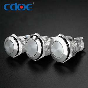 Interruptor de arranque de Metal UL IP67 1NO1NC 2NO2NC 16mm 19mm equipo Industrial interruptores de botón momentáneos 16mm 19mm - Product Image 1