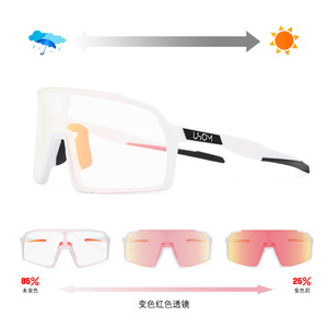 Gafas de Ciclismo con Marco TR90, Lentes Polarizadas Fotocromáticas, 100% Protección UV, Gafas Deportivas Multifuncionales - Product Image 4