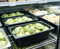Conteneur à gelato en PP de qualité alimentaire, boîte de conservation rigide et durable en plastique, étanche, avec joint hermétique, pour glaces et desserts glacés