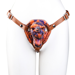 King of the Unicorns Vibromasseur vibrant Strap-On en silicone avec coussinet de stimulation clitoridienne pour le plaisir intime féminin - Product Image 4