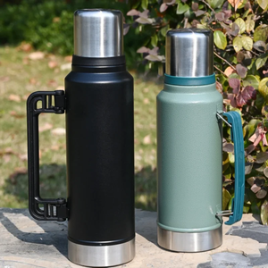 Termo Creativo de Gran Capacidad con Diseño de Pintura, Taza Térmica de Acero Inoxidable 304 con Asa, Hervidor Portátil, Termo Aislado al Vacío - Product Image 5