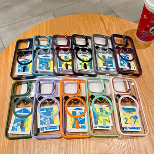 Custodia per <span class=keywords><strong>iPhone</strong></span> 15 14 <span class=keywords><strong>13</strong></span> Pro Max <span class=keywords><strong>con</strong></span> Protezione Metallica per Obiettivo <span class=keywords><strong>Fotocamera</strong></span>, Supporto Magnetico e Ricarica Wireless - Product Image 6