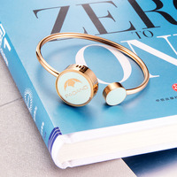 Bracelets inspirés Cadeaux D'obtention Du Diplôme L'amitié Arômes Huile Diffuseur De Parfum Médaillon Bracelets couleur or rose