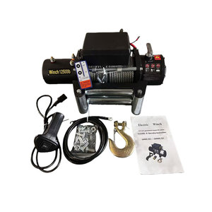 Treuil électrique de haute qualité <span class=keywords><strong>FLDA</strong></span> 12000 livres avec télécommande, tout-terrain 4x4, 12V 24V, câble en acier inoxydable, pour Jeep et voiture - Product Image 2