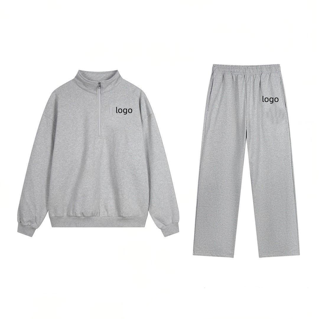 Gray half zip (with logo)