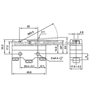 Bản lề dài đòn bẩy <span class=keywords><strong>Micro</strong></span> chuyển đổi Tm-1701 - Product Image 2