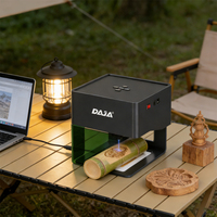 Machine de gravure laser CNC portable DJ6 Mini 3W à diode avec refroidissement par air, contrôle Android/iOS pour marquage de logos DIY sur papier/MDF