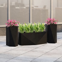 Grands pots de fleurs d'extérieur, grands pots décoratifs pour fleurs, pots de jardin hauts, pots de plantation sur mesure