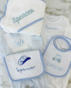 Оптовая продажа, красный и синий комплект одежды для новорожденных с вышивкой и круглым вырезом, хлопковый детский длинный комбинезон - Product Image 4