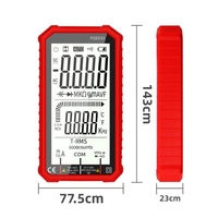 Multimètre numérique portable à grand écran FS8233 avec protection contre les surintensités, mesure de la capacité, de la tension et du courant