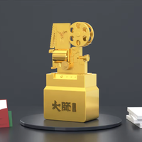 Décoration de caméra vidéo trophée en métal pour gagnant de concours photo personnalisé avec design de moulage unique Produit d'artisanat en métal