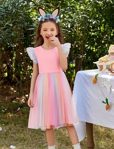 Arshiner Bebek Tutu Elbise Küçük Kızlar Yaz Tül Backless Parti Doğum Günü Polyester Pamuk Karışımı 2-6Y - Product Image 2